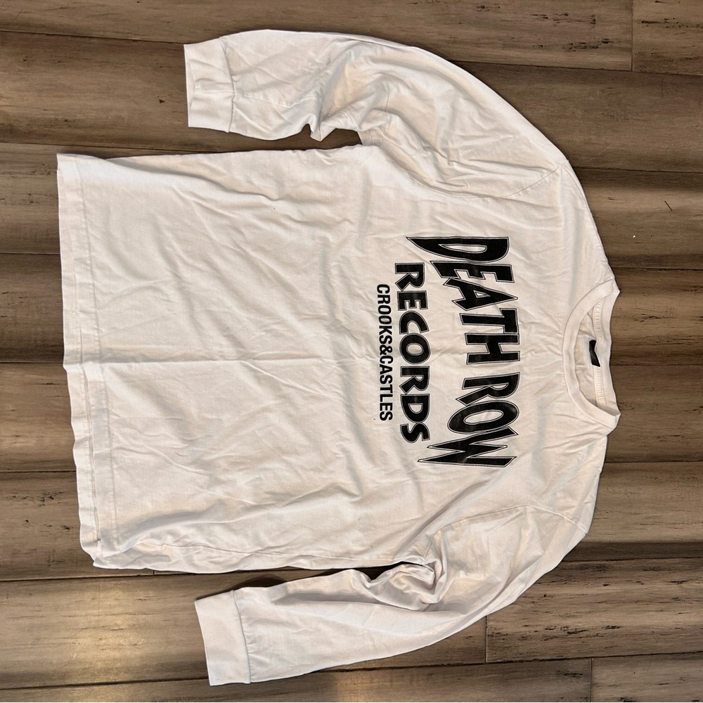 Crooks & Castles death row records White Long Sleeve Tee